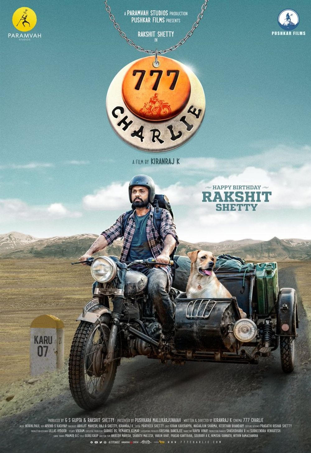 777 Charlie (2022) Hindi Dubbed ORG